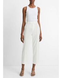 Vince - Linen-Blend Tapered Pull-On Pant - Lyst