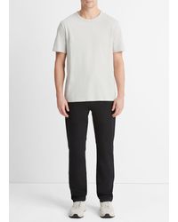 Vince - Garment Dye Short-sleeve T-shirt, Washed Grey Horn, Size Xxl - Lyst