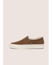 Vince - Blair Shearling Sneaker - Lyst