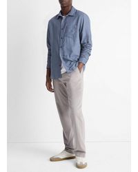 Vince - Double Face Long Sleeve, Blue, Size Xxl - Lyst