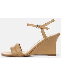 Vince - Prema Leather Wedge Sandal - Lyst
