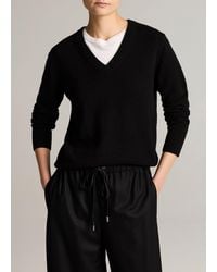 Vince - Cashmere Casual V-Neck Sweater - Lyst