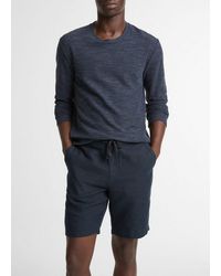 Vince - Double-Knit Cotton-Blend Long-Sleeve Shirt - Lyst