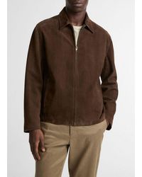 Vince - Suede Moto Jacket - Lyst