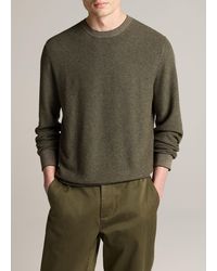Vince - Geo-Jacquard Wool-Blend Crew Neck Sweater - Lyst