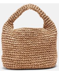 Vince - Mini Straw Slouch Bag - Lyst