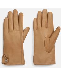 Vince - Cashmere-Lined Leather Snap Glove - Lyst