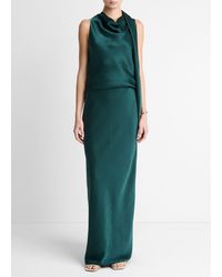 Vince - Satin Bias Column Skirt - Lyst