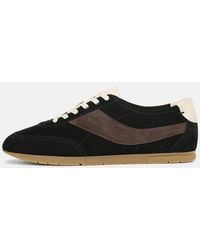 Vince - La Runner Mixed Leather Runner Sneakers - Lyst