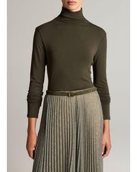 Vince - Essential Long-Sleeve Turtleneck Top - Lyst