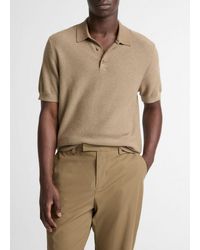 Vince - Geo-Jacquard Wool-Blend Blend Polo Sweater - Lyst