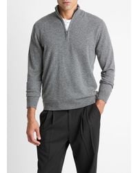 Vince - Cashmere Quarter-Zip Sweater - Lyst