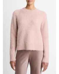 Vince - Brushed Alpaca-Blend Crew Neck Sweater - Lyst