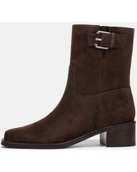 Vince - London Suede Moto Boot - Lyst