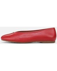 Vince - Ori Leather Flat - Lyst