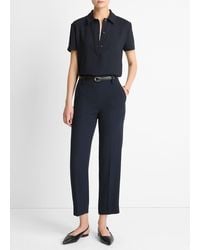 Vince - Crepe Tapered Pull-On Pant - Lyst