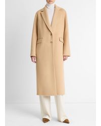 Vince - Wool-Blend Single-Breasted Coat - Lyst