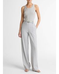 Vince - Joan High-Rise Linen-Blend Pull-On Pant - Lyst