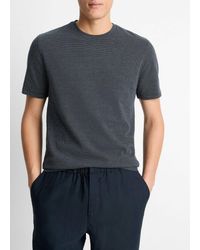 Vince - Birdseye Jacquard Pima Cotton T-Shirt - Lyst