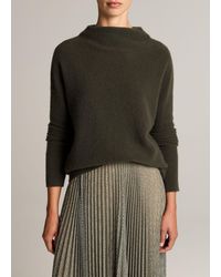Vince - Plush Cashmere Funnel-Neck Sweater - Lyst