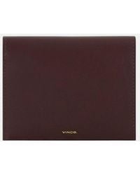 Vince - Nappa Leather Folio Card Case - Lyst