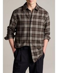 Vince - Tom Plaid Cotton Button-Front Shirt - Lyst