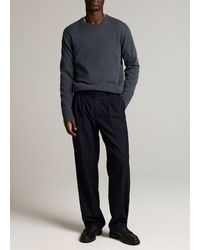Vince - Louie Relaxed Twill Double-Pleated Trouser - Lyst
