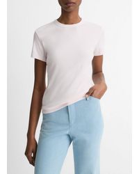 Vince - Pima Cotton-Blend '90S Shrunken T-Shirt - Lyst
