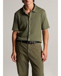 Vince - Pointelle Cotton-Blend Button-Front Shirt - Lyst