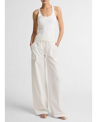 Vince - Cotton Double-Waist Drawstring Pant - Lyst