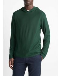 Vince - Pima Cotton Piqué Hoodie - Lyst