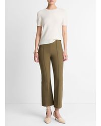 Vince - Niki Mid-Rise Pintuck Crop Flare Pant - Lyst