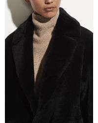 vince shearling cardi coat