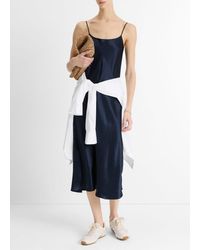 Vince - Slip Midi Dress - Lyst