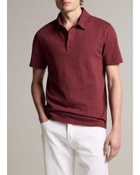 Vince - Garment Dye Cotton Polo Shirt - Lyst