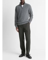 Vince - Plush Cashmere Quarter-Zip Sweater - Lyst