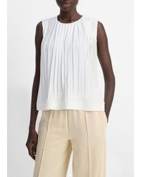 Vince - Pleated A-Line Top - Lyst