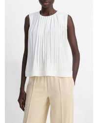 Vince - Pleated A-Line Top - Lyst