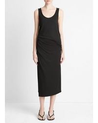 Vince - Side-drape Skirt, Black, Size M - Lyst
