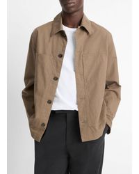 Vince - Cotton-Linen Utility Chore Jacket - Lyst