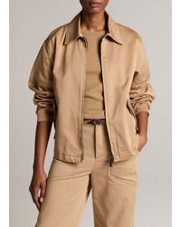 Vince - Washed Cotton Twill Jacket - Lyst