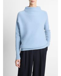 Vince - Plush Cashmere Funnel-Neck Sweater - Lyst