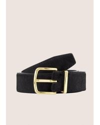 Vince - Kaia 32Mm Calf Hair Metal-Loop Belt - Lyst