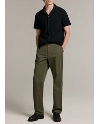 Vince - Louie Relaxed Cotton-Linen Chino Pant - Lyst