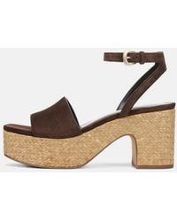Vince - Castella Suede Platform Sandal - Lyst