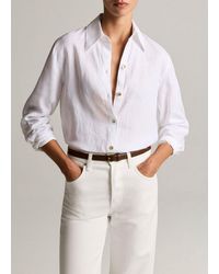 Vince - Linen Button-Front Shirt - Lyst