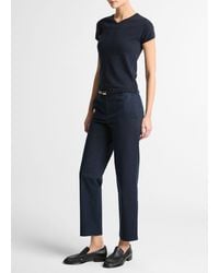 Vince - Mid Rise Italian Stretch Cotton Chino Pant - Lyst