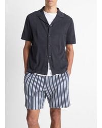 Vince - Patchwork Pointelle Short-Sleeve Shirt - Lyst