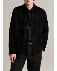 Vince - Suede Shirt Jacket - Lyst