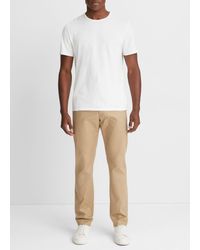 Vince - Garment Dye Short-sleeve T-shirt, Optic White, Size M - Lyst